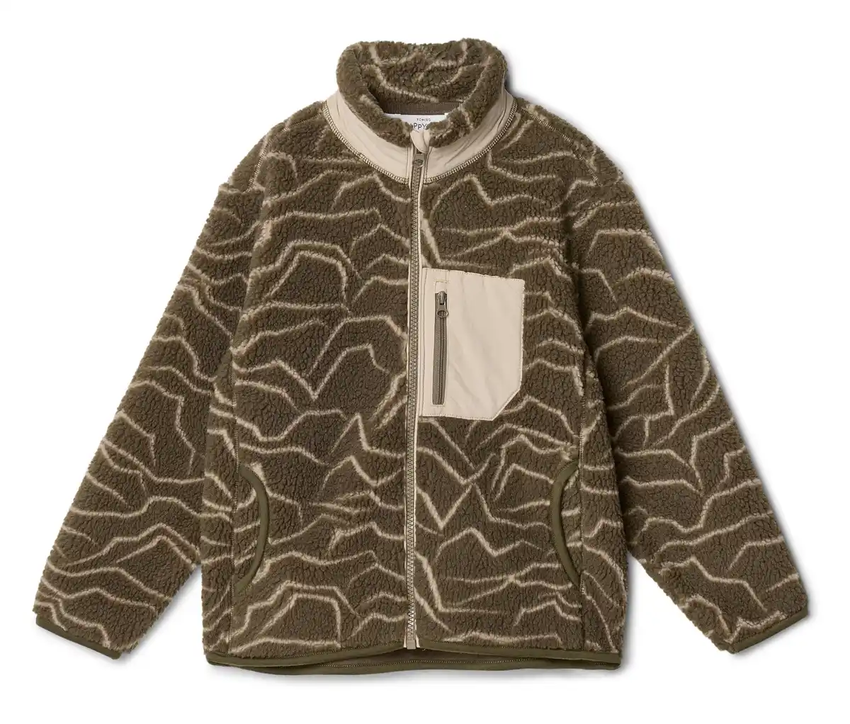 Bild 1 von Kinder-Teddyfleecejacke, olivgrün