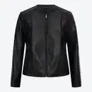 Bild 2 von Damen-Kunstleder-Jacke mit Reißverschlusstaschen, Große Größen