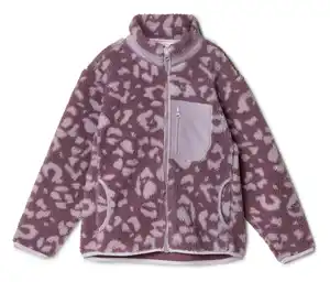 Kinder-Teddyfleecejacke, mauve