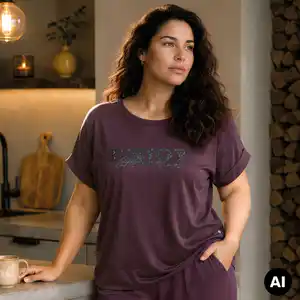 Damen-Shirt mit Viskose, große Größen