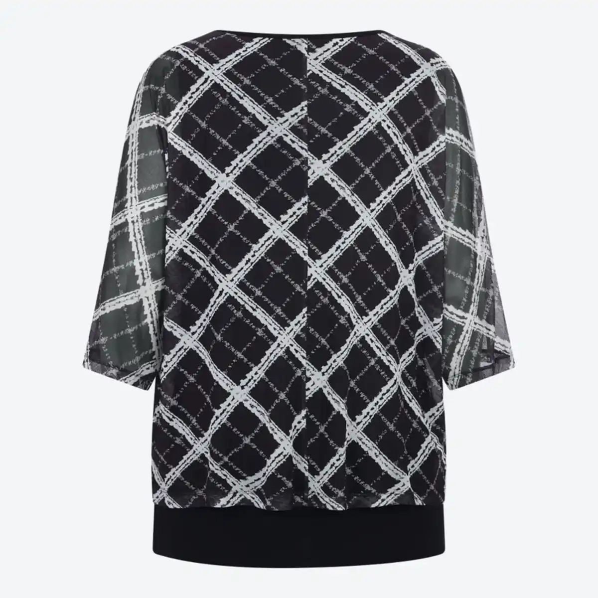 Bild 4 von 2-in-1 Damen-Langarmshirt mit Mesh-Oberstoff, große Größen