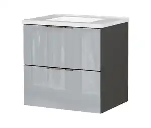 Waschtisch »Celano« inkl. Becken, graphit-silbergrau, 61 cm