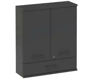 Medizinschrank »Galeno«, 2-türig, 1 Schublade, anthrazit
