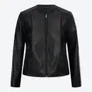 Bild 3 von Damen-Kunstleder-Jacke mit Reißverschlusstaschen, Große Größen