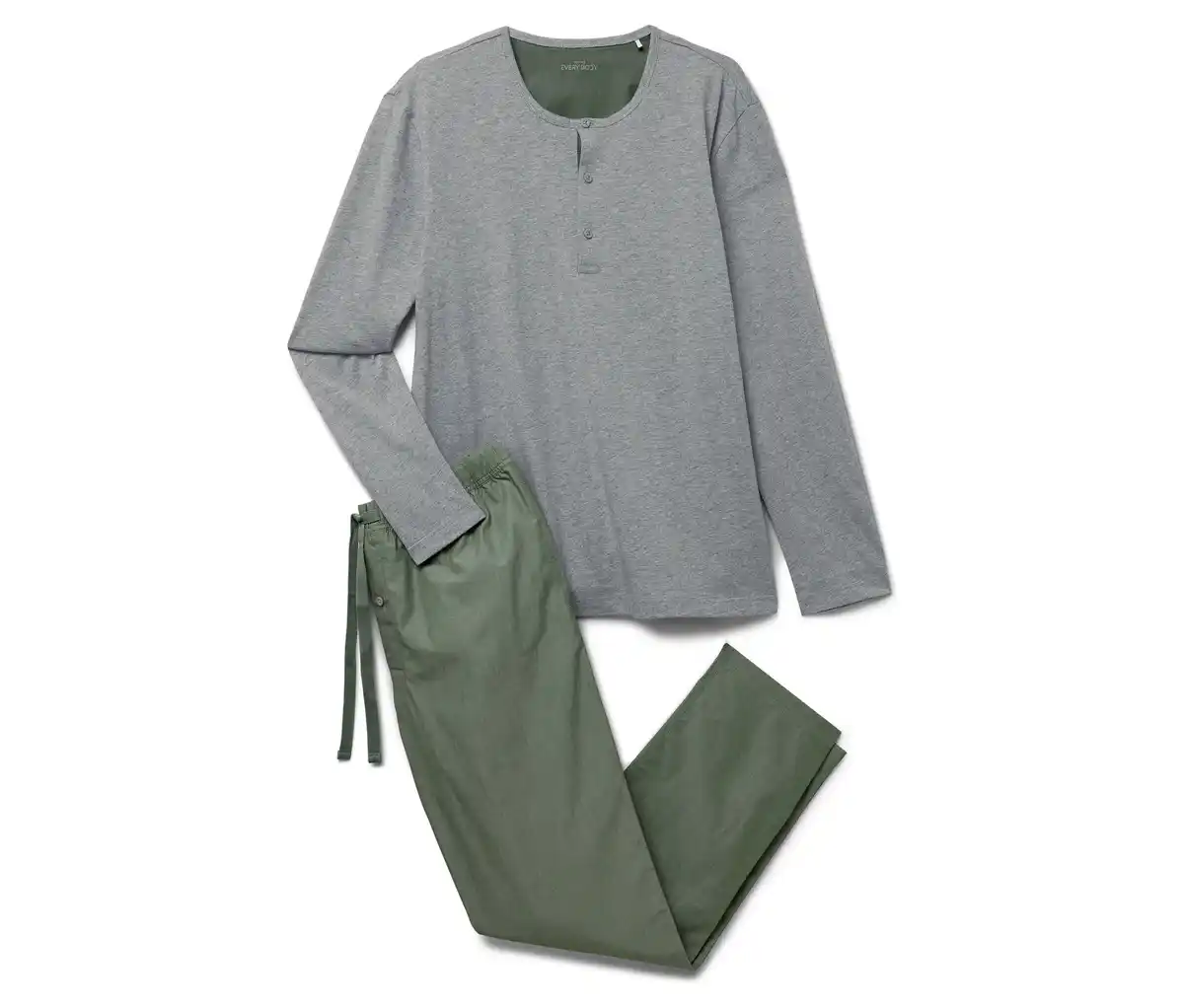 Bild 1 von Pyjama-Set mit gewebter Hose