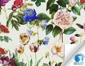 Vorgeleimte Vliestapete Floral Bunt