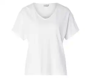 Shirt aus Leinenmix, weiß