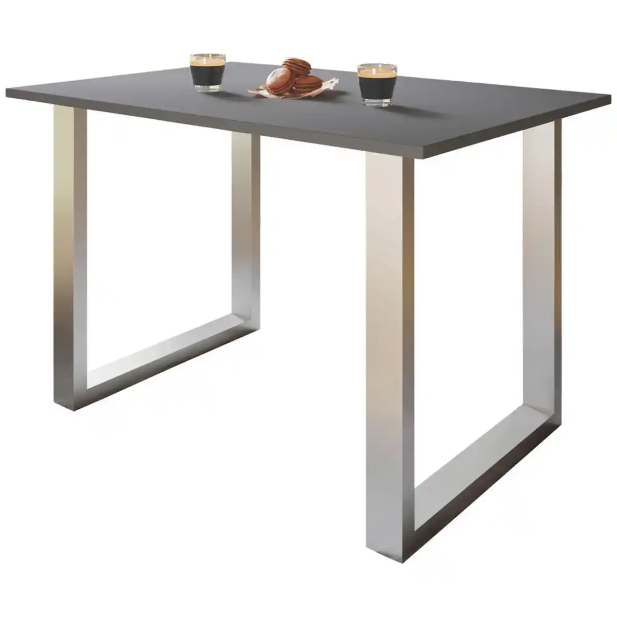 Bild 1 von Mid.you Schreibtisch, Anthrazit, Silber, Holzwerkstoff, Kufe, 50x76x110 cm, Arbeitszimmer, Schreibtische, Bürotische