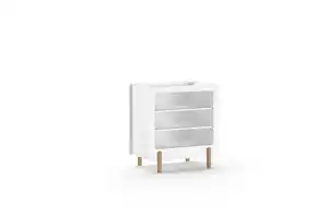 Wickelkommode Simple ca. 88x95,3x54,4 cm Weiß