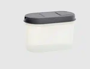 Schüttdose 1,2l klar/grau