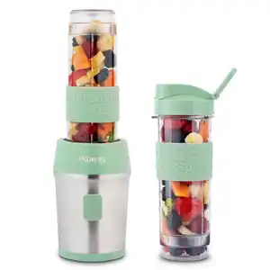 HKoenig Smoothie, Grün, Metall, 11.3x35x15 cm, Küchengeräte, Mixer