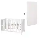 Bild 1 von Roba Babybett, Weiß, Holzwerkstoff, Rechteckig, 60x120 cm, Babymöbel, Babybetten, Gitterbett