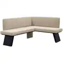 Bild 1 von Eckbank, Weiß, Textil, L-Form, 185x150 cm, Esszimmer, Bänke, Eckbänke
