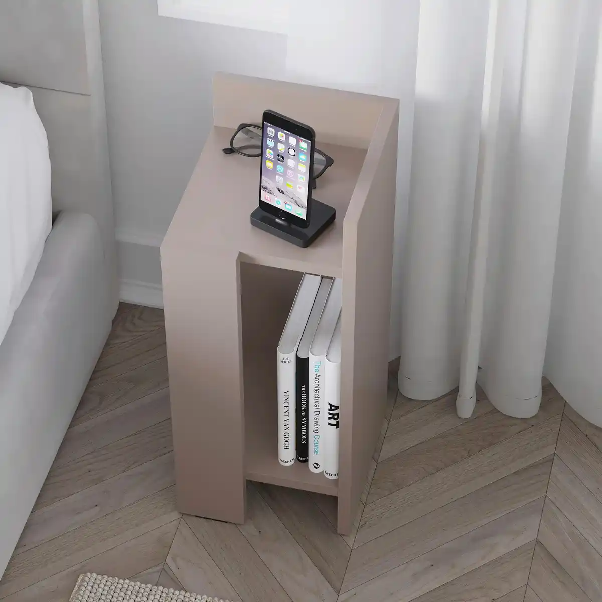 Bild 1 von Nachttisch Elos Beige Holzwerkstoff, Beige