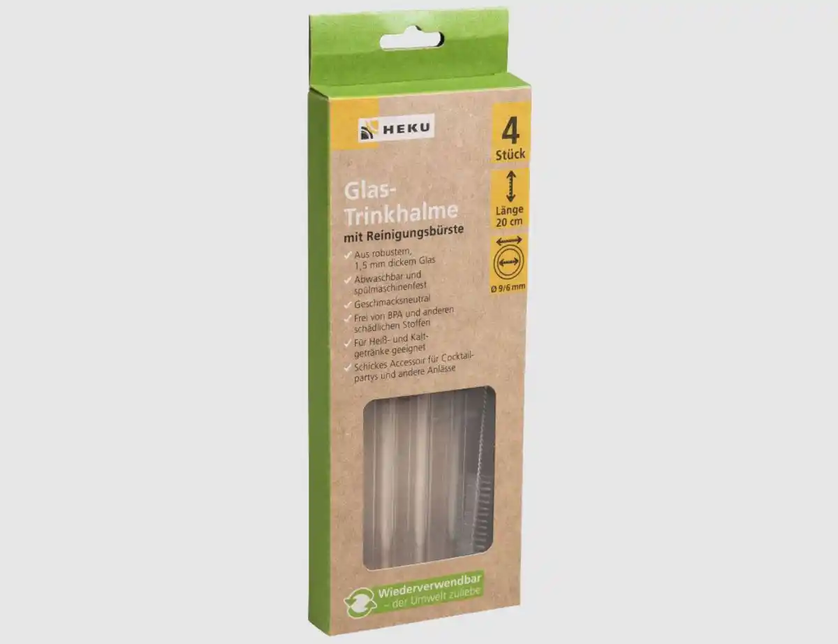 Bild 1 von Glas Trinkhalm