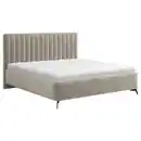 Bild 1 von Boxxx Polsterbett, Creme, Metall, Eiche, massiv, 140x200 cm, gepolstertes Kopfteil, Stoffauswahl, in verschiedenen Größen erhältlich,nicht verstellbar, alternative erhältlich, Schlafzimmer, Bette