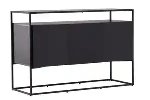 Sideboard Kingsport Schwarz, Schwarz