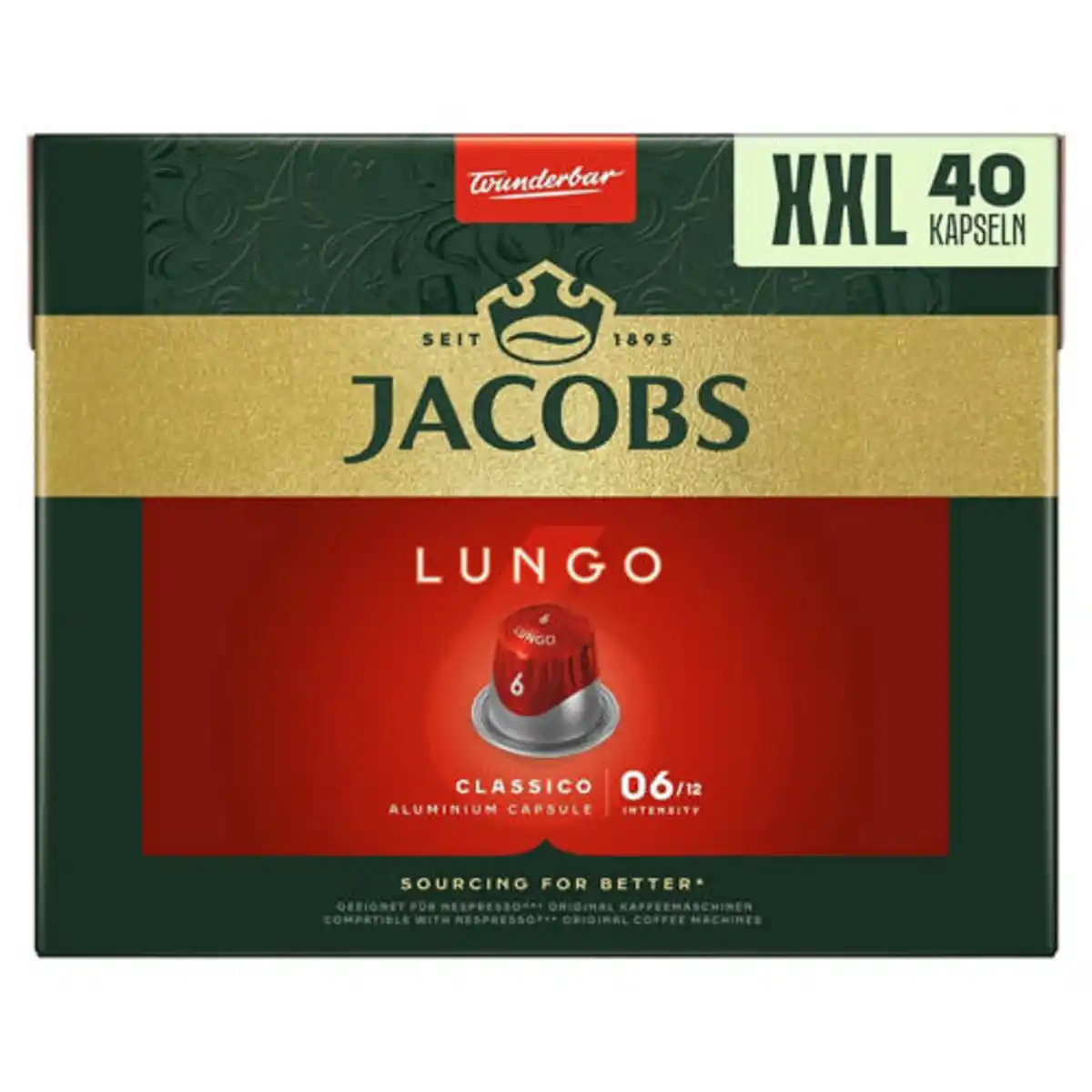 Bild 1 von JACOBS Kaffeekapseln 208 g, Lungo Classico