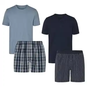 TOWNLAND® Herren-Shorty-Pyjama, 2-teilig