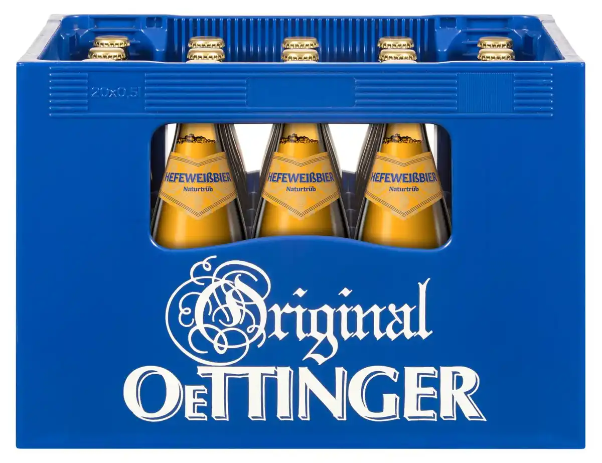 Bild 1 von ORIGINAL OETTINGER Hefeweißbier, Ka. 20 x 0,5-l-Fl.