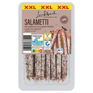 LANDBECK Salametti XXL 200 g, Schwarzer Pfeffer