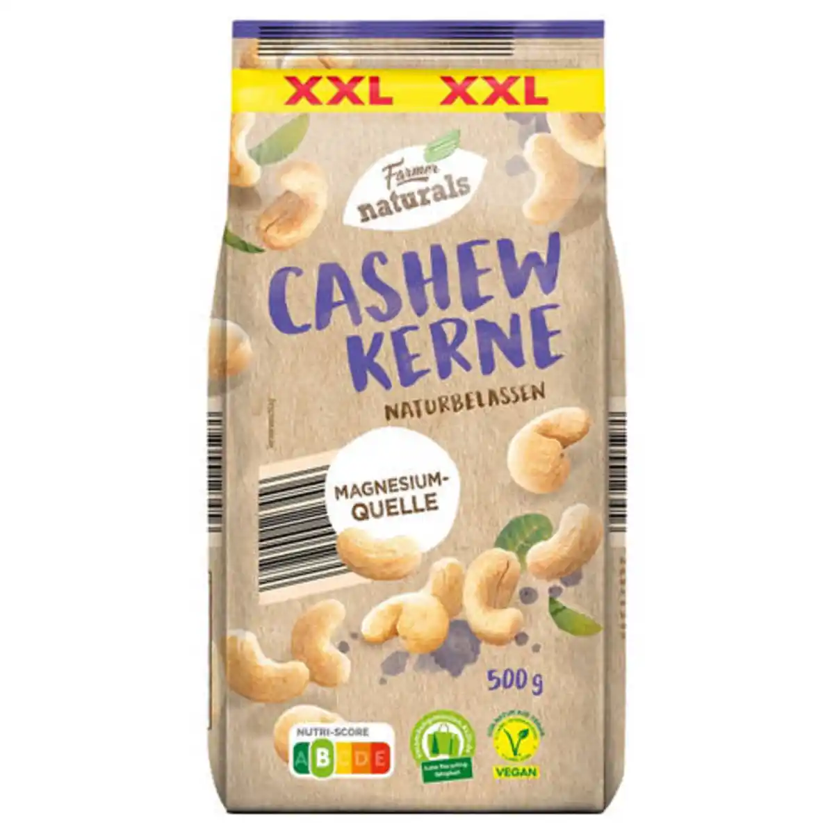Bild 1 von FARMER NATURALS Cashewkerne Natur XXL 500 g