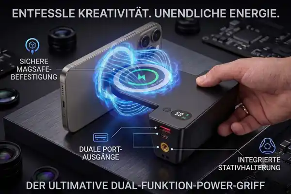 Bild 2 von TERRIS Powerbank-Camera-Grip »PB 100«