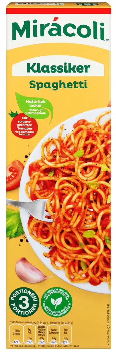 Bild 1 von MIRÁCOLI Spaghetti oder Maccaroni, 356,2 - 376,2-g-Packg.