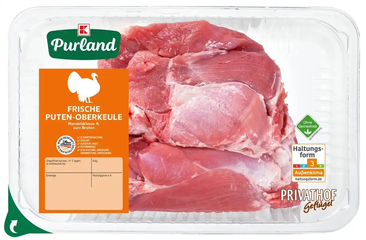 Bild 1 von K-PURLAND Puten-Oberkeule, 1,25-kg-Packg.