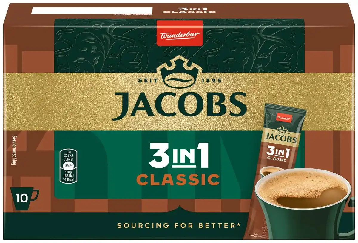 Bild 1 von JACOBS Löslicher Kaffee, 120 - 124-g-Packg.