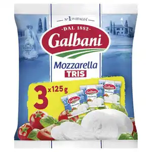 GALBANI Mozzarella Tris 375 g, Classic