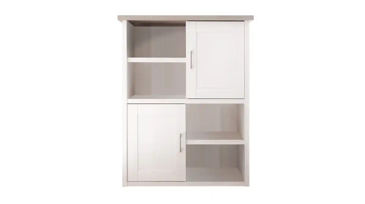 Bild 1 von Highboard mit 2 Türen Pinie weiß 106 cm - LUCA