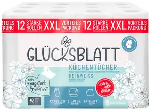 GLÜCKSBLATT Küchentücher XXL, Packg. = 12 x 64 Blatt