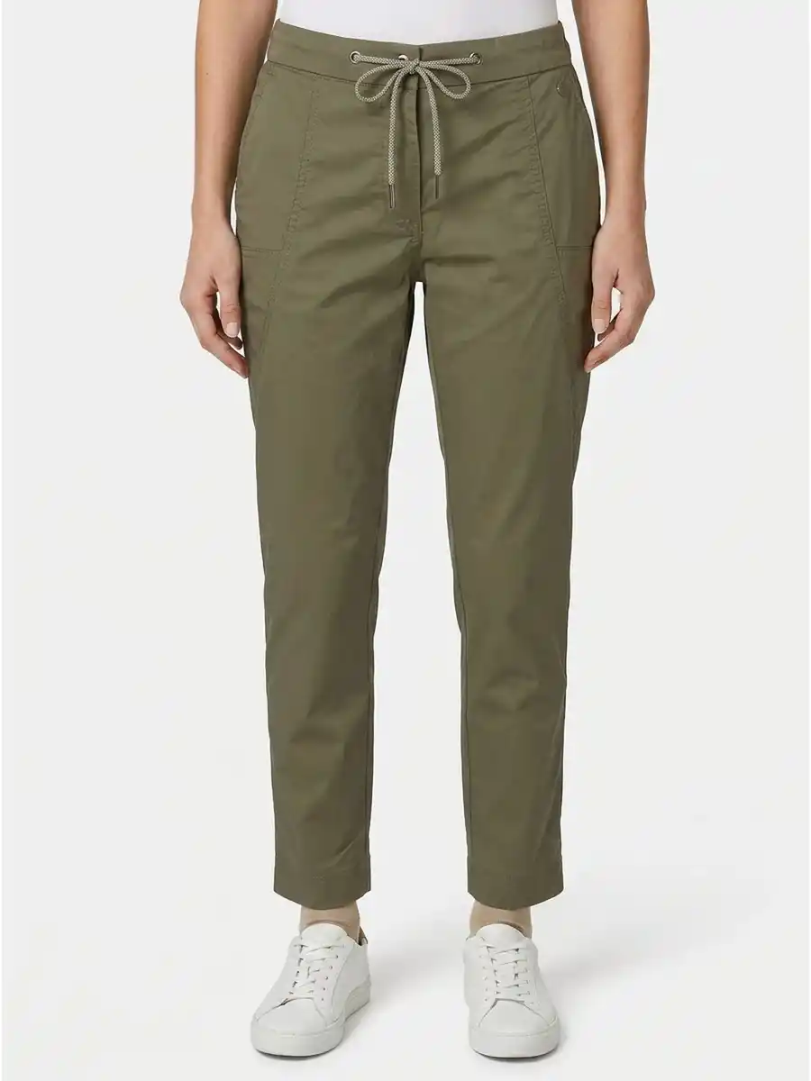 Bild 1 von Damen Chinohose mit elastischem Bund Grün