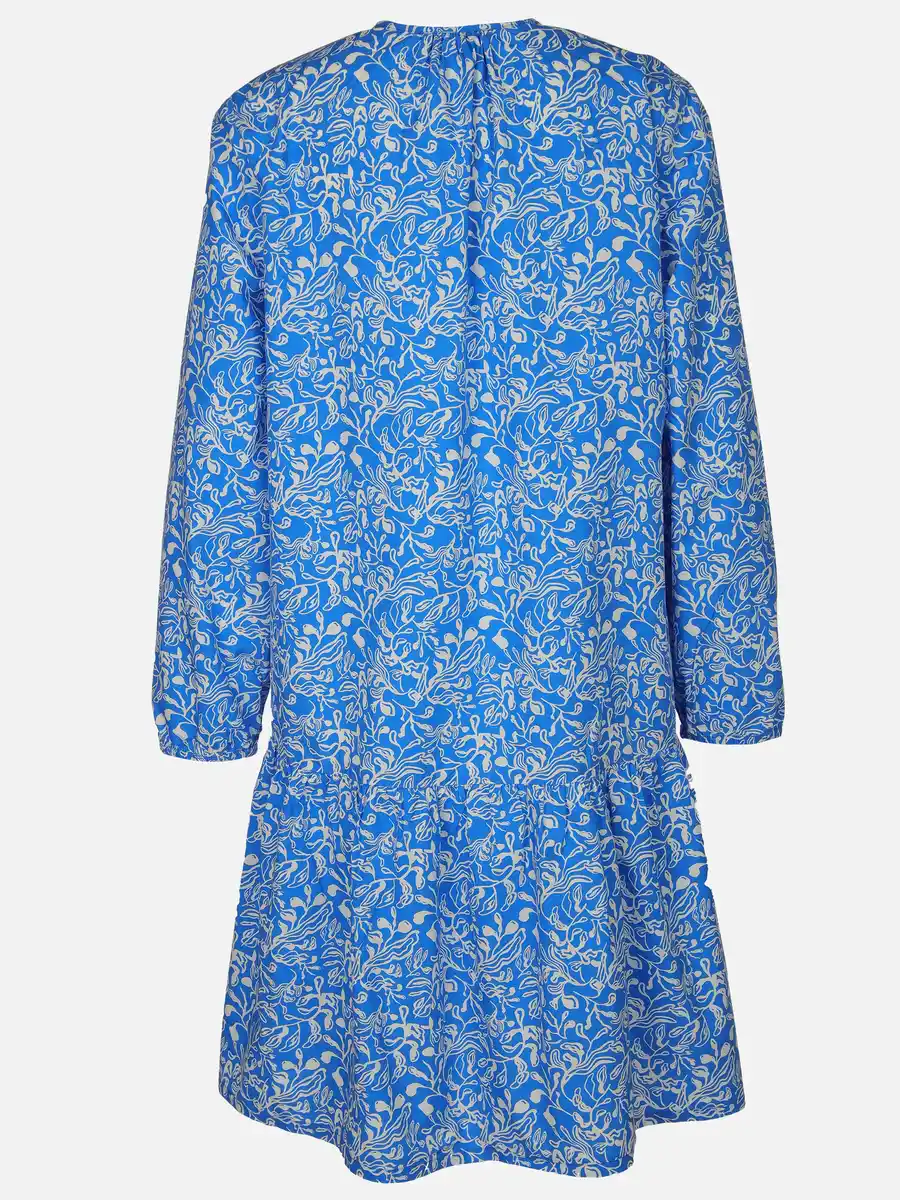 Bild 2 von Damen Volantkleid mit Alloverprint Blau
