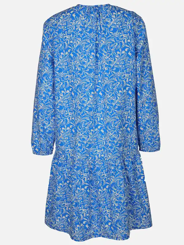 Bild 2 von Damen Volantkleid mit Alloverprint Blau