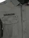 Bild 3 von Herren Freizeithemd mit Brusttaschen Grau