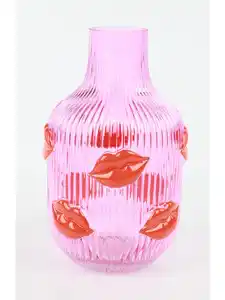 Vase mit Lippen | Höhe 30 cm Rosa