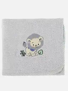 Baby Handtuch mit Stickerei Weiß