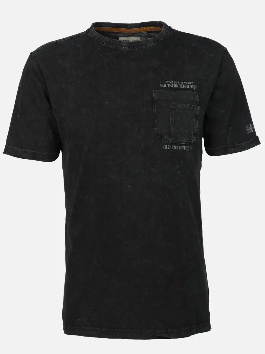 Bild 1 von Herren Shirt mit Brusttasche Schwarz