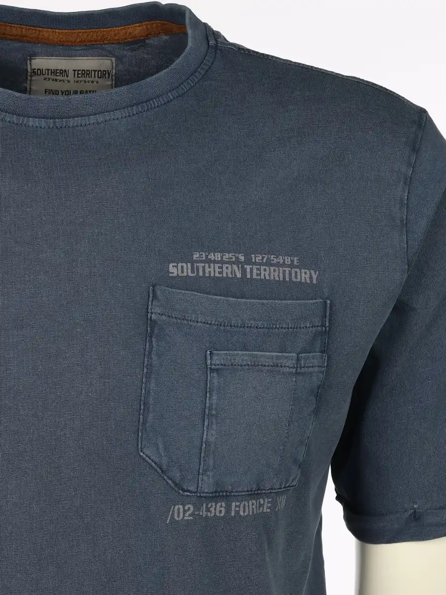 Bild 3 von Herren Shirt mit Brusttasche Blau