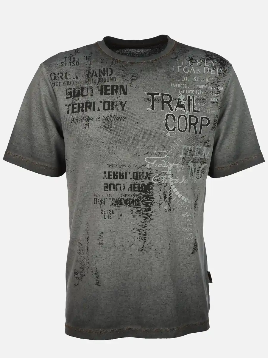 Bild 1 von Herren T-Shirt mit großem Frontprint Schwarz