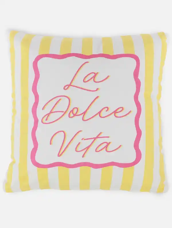 Bild 2 von Kissen "La Dolce Vita" 45x45cm Gelb