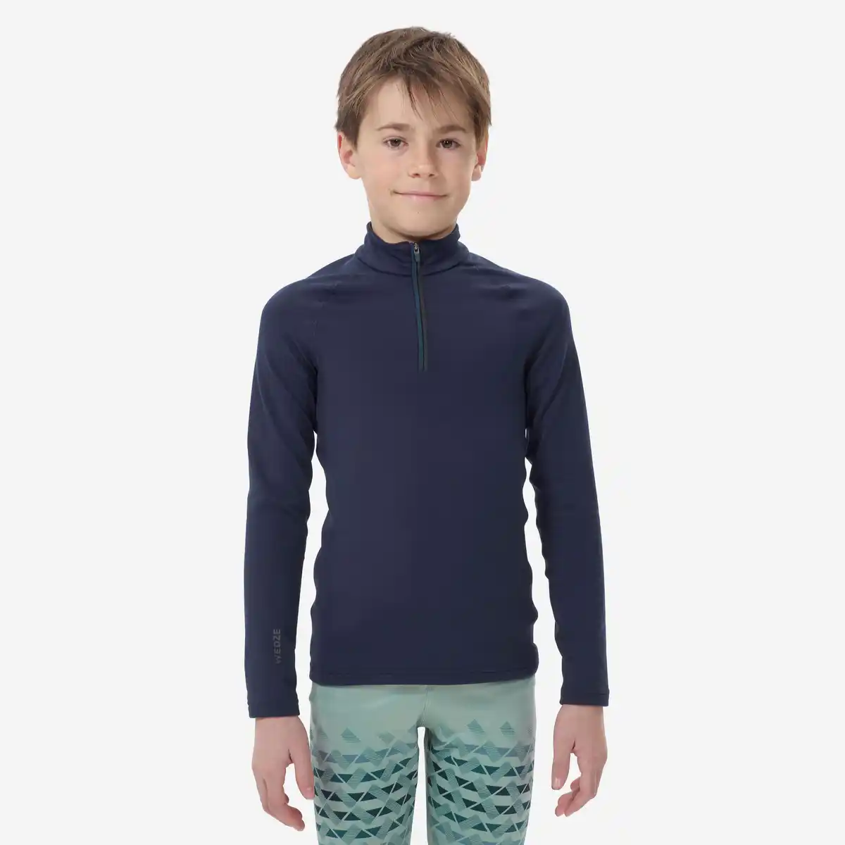 Bild 1 von Skiunterhemd Kinder warm 1/2-Reissverschluss - BL500 blau