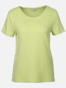 Damen Basic Shirt Grün