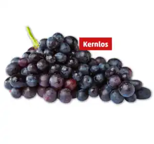 Dunkle, kernlose Tafeltrauben*