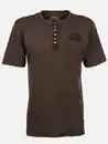 Bild 1 von Herren Henleyshirt mit Print Braun