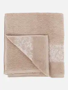 Duschtuch mit Bordüre 70x140cm Beige