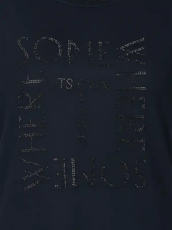 Bild 2 von Damen Shirt mit Strass-Applikation Blau