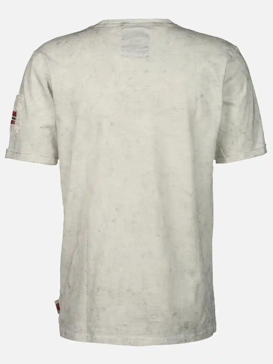 Bild 2 von Herren Shirt mit Frontprint Weiß